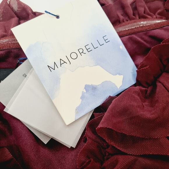 MAJORELLE Monique Crop Top in Plum Purple Large - Picture 4 of 11